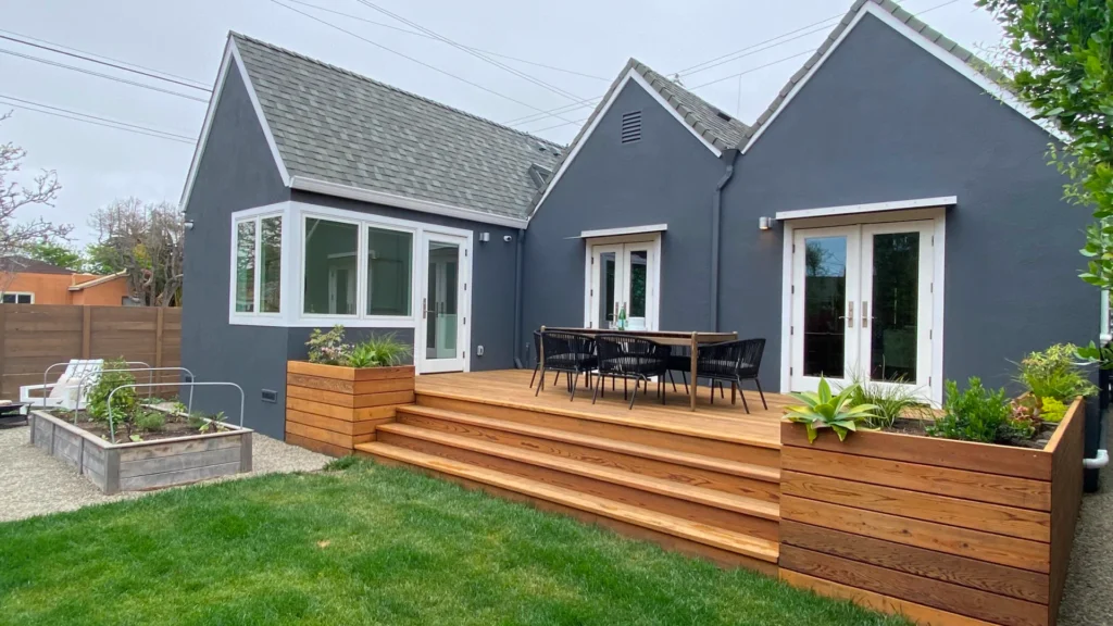 home exterior with deck