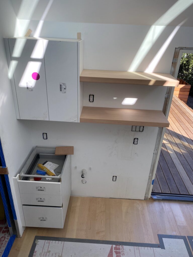 West Berkeley ADU, floating shelves, photo 1 of 6