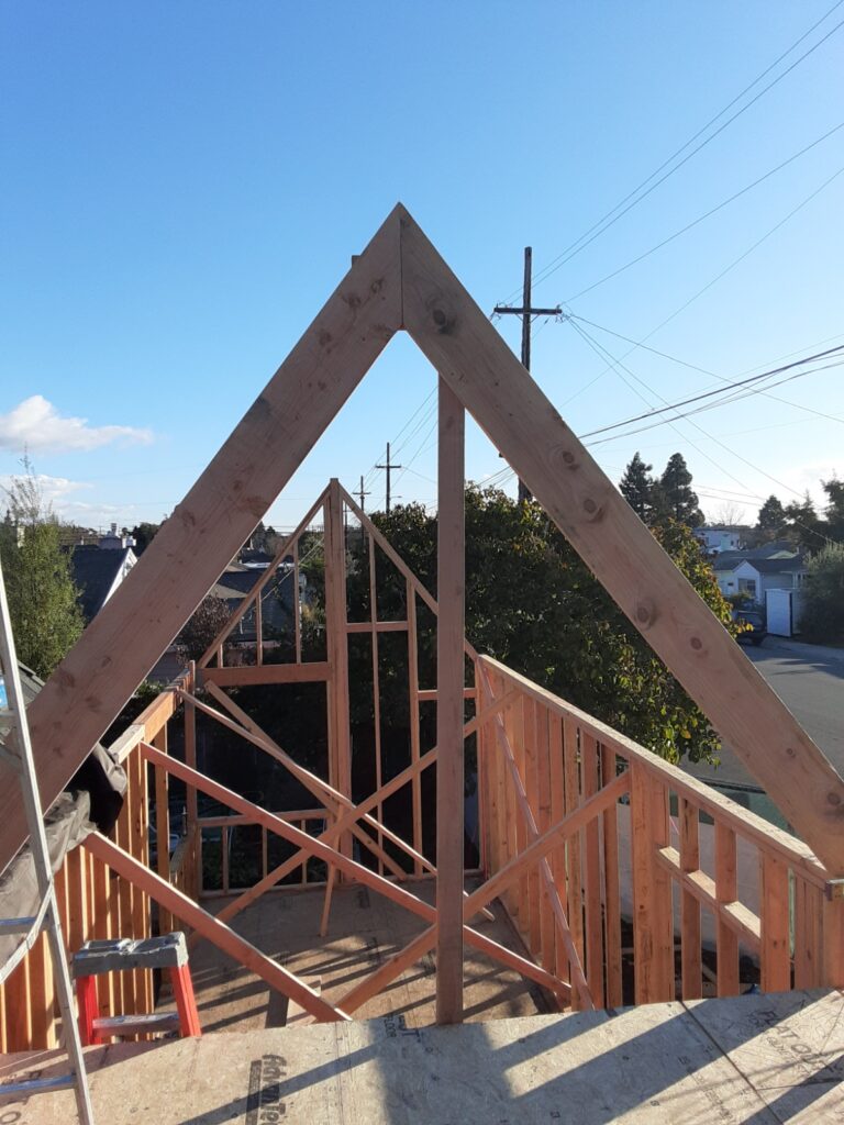 West Berkeley ADU, framing, photo 2 of 11